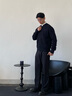 Scofield男裝24年秋冬季新款簡(jiǎn)約休閑棒球領(lǐng)舒適柔軟外套針織開衫 黑色 L (175) 曬單實(shí)拍圖