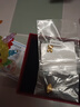 悠萊足金999生肖兔轉運珠DIY配件KT貓大耳朵狗生肖牛菩薩路路通散珠 皇冠猴 約0.8-0.9g 曬單實(shí)拍圖