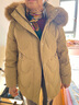 雪中飛媽媽羽絨服女短款時(shí)尚加厚中老年人洋氣高貴冬季裝大碼外套 姜黃色 2XL/175【建議115-130斤】 曬單實(shí)拍圖