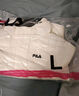 FILA 斐樂(lè )官方女士羽絨服時(shí)尚休閑簡(jiǎn)約基礎連帽外套 云菇白-WT S (160) 80A 曬單實(shí)拍圖