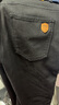 JEEP SPIRIT吉普牛仔褲男秋冬季純色休閑褲子男修身牛仔長(cháng)褲 黑色加絨 33 曬單實(shí)拍圖