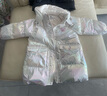 PawinPaw卡通小熊童裝冬女童女寶連帽炫彩亮面公主羽絨服 Ivory象牙色/39 120 cm 曬單實拍圖