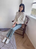 俞兆林新中式國風短外套女2025春秋新款小個子感洋氣小香風西裝上衣 白色 M 【建議85-115斤】 曬單實拍圖