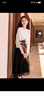 香影（xiangying）麻花毛衣女2024秋冬新款寬松慵懶風(fēng)花邊領(lǐng)釘珠長(zhǎng)袖針織衫上衣 米色 M 曬單實(shí)拍圖