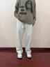 柏銘臣休閑褲男夏季潮牌百搭工裝長褲子男士寬松闊腿垂感直筒褲子男 杏色 L 【建議105-120斤】 曬單實拍圖