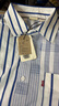 Levi's【商場同款】李維斯25年春夏新款男士淺色條紋襯衫003MX 藍(lán)白 XL 曬單實(shí)拍圖