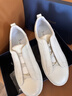 Truffaut男士板鞋進(jìn)口摔紋皮時(shí)尚潮流休閑皮鞋商務(wù)西裝運動(dòng)真皮小白鞋夏季 白色 【半里】D363 40 曬單實(shí)拍圖