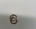 周生生小耳圈耳釘 薄荷系列18K彩金基礎(chǔ)素圈耳環(huán) 91978E定價 曬單實拍圖