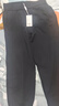 哥弟真的好（GIRDEAR）女裝羊毛針織束腳休閑褲女A100213 黑 XL (5碼) 曬單實(shí)拍圖