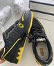 暴力熊（VIOLENTBEAR）男鞋板鞋輕奢2025秋冬新款低幫透氣休閑鞋女鞋情侶運動(dòng)鞋真皮百搭 黑鴨黃 （升級皮質(zhì)） 40 (250mm) 曬單實(shí)拍圖