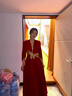 麗佰昕主持人晚禮服2025新款紅色端莊大氣國風(fēng)年會(huì )藝考氣質(zhì)演出服女長(cháng)款 紅色 2XL 建議125-130斤 曬單實(shí)拍圖