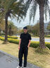 利郎輕時尚男裝【青年通勤】POLO衫男輕薄涼感運動休閑高爾夫短袖 黑色 5XL (195) 曬單實拍圖