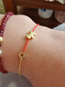 AGATHA/璦嘉莎 錢(qián)幣騏驥紅繩手鏈女款 本命年生日禮物送女友高級感 金色招財蛇-15+3CM 曬單實(shí)拍圖