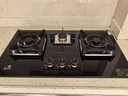 櫻花雪燃氣灶大尺寸三眼燃氣灶900mm燃氣灶天然氣液化氣猛火家用煤氣灶嵌入式臺式兩用爐具大開(kāi)孔三眼灶 780mm-三眼灶丨黑玻璃丨帶定時(shí) 【2006】 【管道-天然氣】 曬單實(shí)拍圖