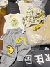 B.Duck小黃鴨童裝兒童衛(wèi)衣套頭衫秋裝寶寶男童打底衫 乳白 90 cm（A類） 曬單實(shí)拍圖
