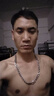 戴巖古巴鏈項鏈男潮流時尚鈦鋼粗鏈子街舞男生古巴項鏈送男友生日禮物 鏈長60cm-寬1cm【配禮盒】 曬單實拍圖