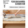 雅鹿新疆可拆洗純棉花床墊被a類(lèi)宿舍學(xué)生單人褥子90x190用棉絮軟鋪底 藍小格【加厚棉芯 易拆好洗】 90x190cm總5.8斤（棉花芯+外套） 曬單實(shí)拍圖