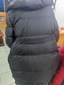玖姿·安娜蔻【冰原系列】白鵝絨保暖長(cháng)款三防羽絨服女2024冬款 素黑 L 曬單實(shí)拍圖