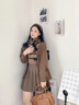 CRANTA KOMEIA圍巾女冬季2025新款韓版加厚保暖圍脖披肩生日禮物送女友老婆 棕色 高級感ck風(fēng)送女朋友愛(ài)人實(shí)用高檔 曬單實(shí)拍圖