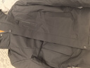 勁霸男裝（K-Boxing）秋冬輕戶外充電保暖中長連帽羽絨服|IRJR4353 黑色 175/L  曬單實(shí)拍圖