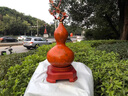 春錦秋鯉福祿花開葫蘆黃銅擺件客廳玄關(guān)酒柜裝飾品結(jié)婚禮物送新人 QT黃銅中號黃色福祿花開葫蘆（含底座+精美禮盒） 曬單實拍圖