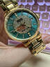 賓爵真鉆翡翠機械腕表女奢華百搭女士手表夜光針?lè )浪硇履甓Y物送女生 好事蓮蓮-天然真鉆女生機械腕表 曬單實(shí)拍圖