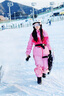 迪卡儂兒童滑雪褲加厚防水保暖男童女童單板寬松棉褲背帶褲5414728 曬單實(shí)拍圖