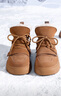 ZHR則則反絨牛皮雪地靴女厚底加絨保暖女靴百搭短筒靴子女 CX57 棕色 38  曬單實(shí)拍圖