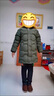 G.DUCKKIDS男童棉服外套冬季中長(zhǎng)款兒童羽絨棉衣新款冬裝中大童加厚男孩棉襖 墨綠色 130 建議身高120-130cm年齡7-8歲 曬單實(shí)拍圖