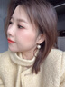 LAST KISS韓粉珍珠耳環(huán)女2025新款潮小眾設計輕奢高級感氣質(zhì)耳鉤送生日禮物珍珠白耳環(huán)14MM 曬單實(shí)拍圖