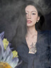 Eternelle法國永恒歐美復(fù)古耳釘高級感輕奢時尚耳環(huán)氣質(zhì)百搭耳飾 紅色 曬單實拍圖