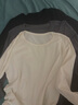 森馬（Semir）長袖T恤女吸濕發(fā)熱抗菌緊身內(nèi)搭2024圓領(lǐng)抓絨套頭衫109724101007 曬單實(shí)拍圖