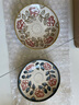 美濃燒（Mino Yaki）創(chuàng)意盤(pán)子菜盤(pán)家用陶瓷套裝釉下彩餐盤(pán)高級(jí)感菜碟子深盤(pán)餐具 南國(guó)彩繪-玫瑰綠 8英寸 曬單實(shí)拍圖