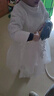 蘿卜唄唄（LUOBOBEIBEI）女童連衣裙春季長(zhǎng)袖公主裙小女孩生日洋氣裙子晚禮服 白色 110 曬單實(shí)拍圖