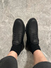 斯凱奇（Skechers）男商務(wù)休閑運(yùn)動(dòng)皮鞋男鞋一腳蹬緩震軟底商務(wù)鞋通勤鞋205046 全黑色/BBK 43 曬單實(shí)拍圖