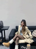 CAMILA KSENIA雪地靴女2025新款冬季短筒棉靴純色厚底增高加絨加厚東北雪地棉鞋 駝色 36 曬單實拍圖