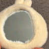 名創(chuàng  )優(yōu)品（MINISO）Chiikawa毛絨手持鏡子化妝美妝鏡便攜實(shí)用吉伊烏薩奇小八可愛(ài)禮物 Usagi毛絨手持鏡1件 曬單實(shí)拍圖