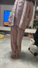 貓人兒童珊瑚絨睡衣中大童女童家居服女孩寶寶法蘭絨加厚加絨套裝 150 曬單實拍圖