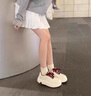 渝鼎福2025爆款小白鞋女 新款厚底增高休閑運(yùn)動(dòng)鞋春秋新款百搭板鞋子 板鞋【紅色 37】 曬單實(shí)拍圖