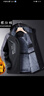 保羅歌仕頓棉服男士秋冬季加絨加厚防寒沖鋒衣工作連帽大碼外套夾克棉服男裝 2826黑色 4XL 曬單實(shí)拍圖