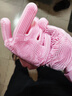 兔溪洗碗手套女家務(wù)廚房耐用家用防水洗衣洗菜刷碗清潔神器硅膠橡膠皮 粉色加長(cháng)手套 一雙【+掛鉤】 曬單實(shí)拍圖