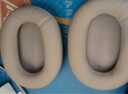 ESCASE適用索尼WH-1000XM5耳罩頭戴式替換套xm4海綿套耳罩保護(hù)套一對(duì)鉑金銀 帶收納盒 曬單實(shí)拍圖