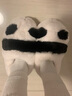 細(xì)細(xì)條（XIXITIAO）可愛熊貓兒童棉拖鞋冬季男童女童室內(nèi)防滑軟底親子居家鞋 全包款白色 34-35 （內(nèi)長(zhǎng)約21.5cm） 曬單實(shí)拍圖