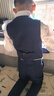 羅蒙兒童西裝馬甲套裝男童花童主持人禮服男孩鋼琴演出服 藏青色 130 曬單實拍圖