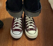匡威（Converse）官方 1970S男女帆布鞋美拉德酒紅色深紫紅色A01450C A01450C 42 曬單實(shí)拍圖