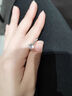 s999足銀莫桑石鉆戒輕奢純銀女戒情人節(jié)告白送女友老婆生日禮物 靈動(dòng)六爪莫桑鉆 曬單實(shí)拍圖