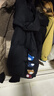 康博兒童羽絨服男童女童小童寶寶中長款2024新款洋氣加厚兒童保暖外套 黑色888 130 曬單實拍圖