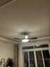 索燕新中式實(shí)木風(fēng)扇燈中古風(fēng)臥室餐廳燈胡桃木色實(shí)木靜音護(hù)眼吊扇燈 吊燈款3葉42寸(變頻遙控款) 曬單實(shí)拍圖