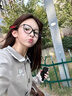 share talent復(fù)古貓眼眼鏡女辣妹鏡架素顏神器方圓臉百搭可配度數(shù)近視鏡框平光 經(jīng)典黑 眼鏡框(帶襯片) 曬單實(shí)拍圖