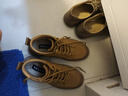 百麗（Belle）復古擦色休閑鞋男牛皮厚底高幫板鞋A1332DD3 黃棕絨里 40 (250mm) 曬單實(shí)拍圖